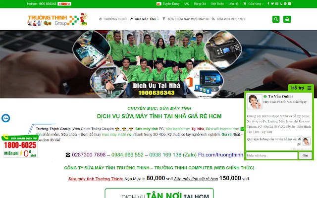 Sửa Máy Tính Trường Thịnh de la tienda web de Chrome se ejecutará con OffiDocs Chromium en línea