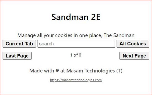 Sandman Privacy 2E  from Chrome web store to be run with OffiDocs Chromium online