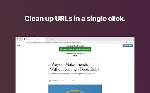 Sanitize It  from Chrome web store to be run with OffiDocs Chromium online