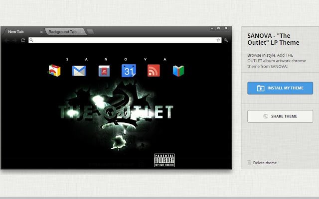 ক্রোম ওয়েব স্টোর থেকে স্যানোভা "দ্য আউটলেট" এলপি থিম অনলাইনে OffiDocs Chromium এর সাথে চালানো হবে