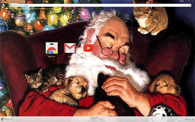 Santa Claus with small Puppies and Cats <333 from Chrome web store to be run with OffiDocs Chromium online Santa Claus with small Puppies and Cats <333 from Chrome web store to be run with OffiDocs Chromium online
