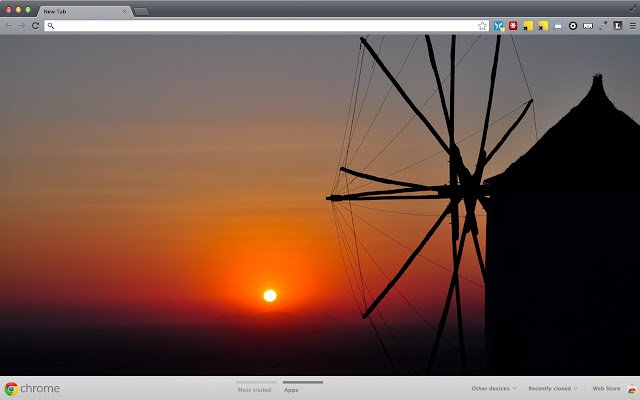 OffiDocs Chromium 온라인으로 실행되는 Chrome 웹 스토어의 그리스 산토리니 선셋