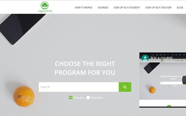 Sapientify Desktop Sharing  from Chrome web store to be run with OffiDocs Chromium online