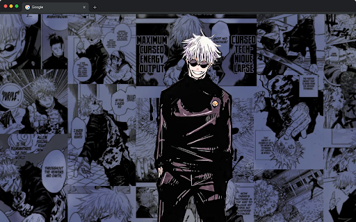Satoru Gojo Manga Live Wallpaper Jujutsu Kaisen New Tab  from Chrome web store to be run with OffiDocs Chromium online