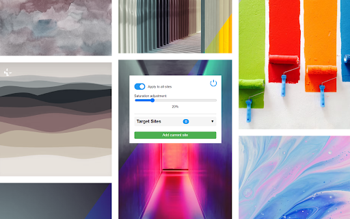 Saturation Adjuster  from Chrome web store to be run with OffiDocs Chromium online