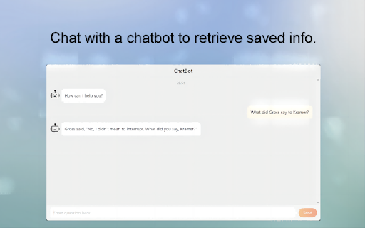 Save2Chat  from Chrome web store to be run with OffiDocs Chromium online