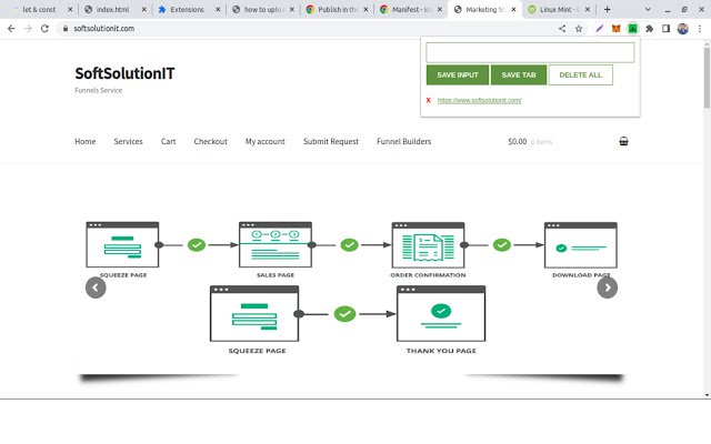 Save Browsing URL  from Chrome web store to be run with OffiDocs Chromium online