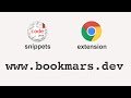 Save code to Bookmarks.dev  from Chrome web store to be run with OffiDocs Chromium online