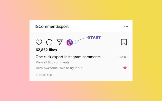 Simpan Komen IG Eksport Komen Instagram daripada kedai web Chrome untuk dijalankan dengan OffiDocs Chromium dalam talian