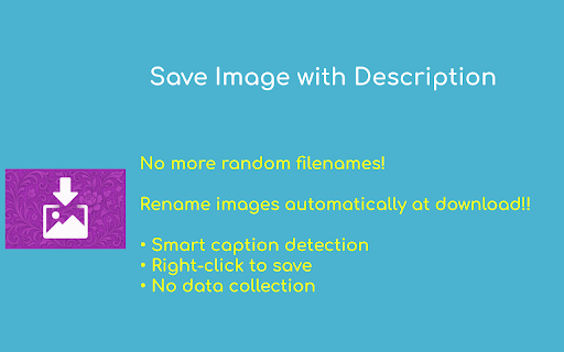 Save Image with Description  from Chrome web store to be run with OffiDocs Chromium online
