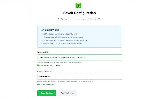 SaveIt  from Chrome web store to be run with OffiDocs Chromium online