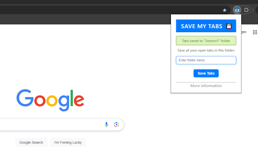 Save My Tabs  from Chrome web store to be run with OffiDocs Chromium online
