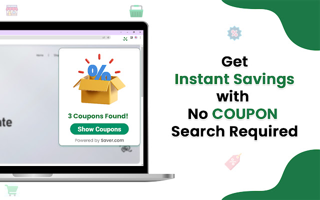 Saver Automatic Coupon Finder từ cửa hàng Chrome trực tuyến sẽ được chạy với OffiDocs Chromium trực tuyến