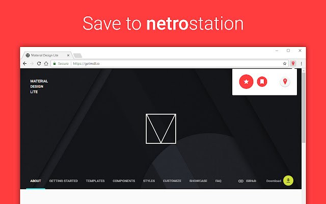 Save to netroStation  from Chrome web store to be run with OffiDocs Chromium online