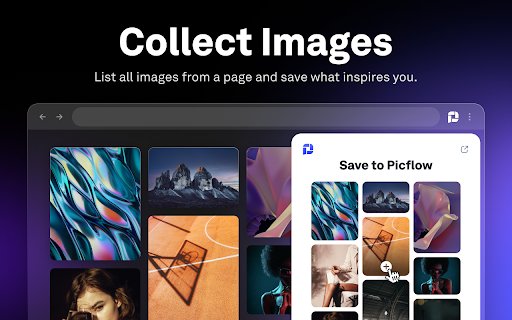 Save to Picflow  from Chrome web store to be run with OffiDocs Chromium online