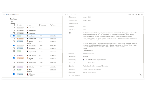 Save TwitterLinkedin People to Notion CRM  from Chrome web store to be run with OffiDocs Chromium online Save TwitterLinkedin People to Notion CRM  from Chrome web store to be run with OffiDocs Chromium online