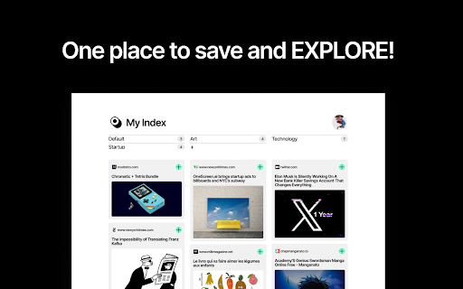 Save with Indexit.ai your lifestyle knowledge AI assistant from Chrome web store to be run with OffiDocs Chromium online Save with Indexit.ai your lifestyle knowledge AI assistant from Chrome web store to be run with OffiDocs Chromium online