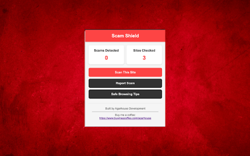 Scam Shield  from Chrome web store to be run with OffiDocs Chromium online