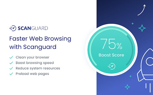 Scanguard Clean Speed ​​Up من متجر Chrome الإلكتروني ليتم تشغيله باستخدام OffiDocs Chromium عبر الإنترنت