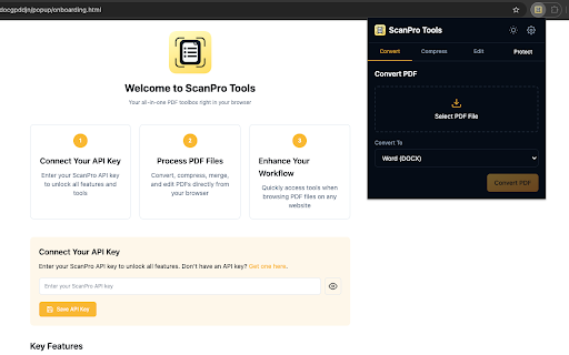 ScanPro Tools  from Chrome web store to be run with OffiDocs Chromium online