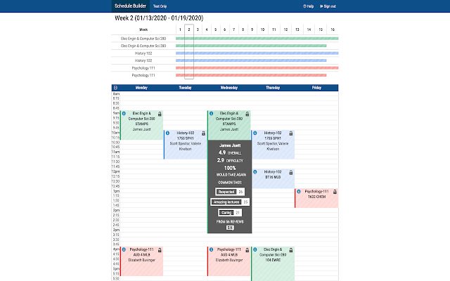 ScheduRater  from Chrome web store to be run with OffiDocs Chromium online