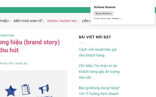 Schema Scanner by Nguyen Trung Ba  from Chrome web store to be run with OffiDocs Chromium online