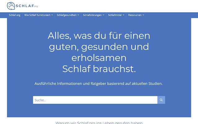 Schlaf.org  from Chrome web store to be run with OffiDocs Chromium online