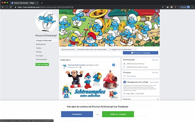 Schtroumpf Power mula sa Chrome web store na tatakbo sa OffiDocs Chromium online