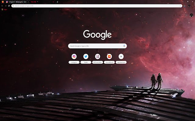 Sci Fi 2 Astronauts Space Galaxy | ARTWORK از فروشگاه وب Chrome برای اجرای آنلاین با OffiDocs Chromium