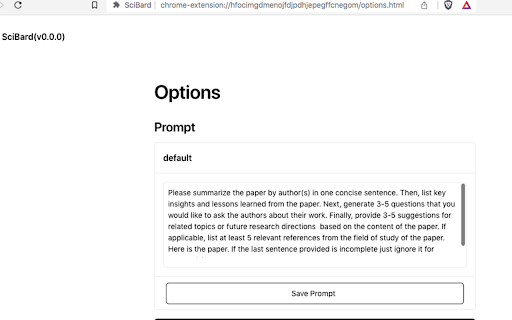 SciGemini Gemini™ for Scientists  from Chrome web store to be run with OffiDocs Chromium online