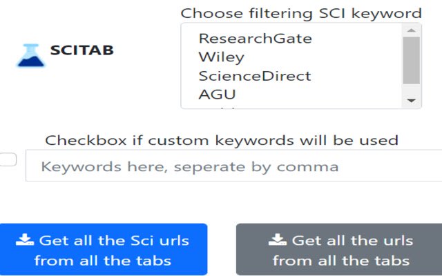 ক্রোম ওয়েব স্টোর থেকে sci_tab অনলাইনে OffiDocs Chromium এর সাথে চালানো হবে