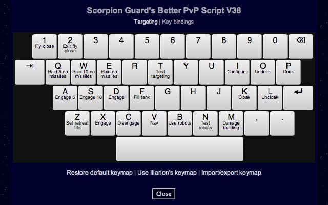 Scorpion Guards Better PvP Pardus Extension من متجر Chrome الإلكتروني ليتم تشغيله مع OffiDocs Chromium عبر الإنترنت