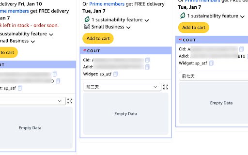Scout Amazon Item Scout  from Chrome web store to be run with OffiDocs Chromium online