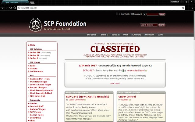 SCP Wiki Tools dal Chrome web store da eseguire con OffiDocs Chromium online