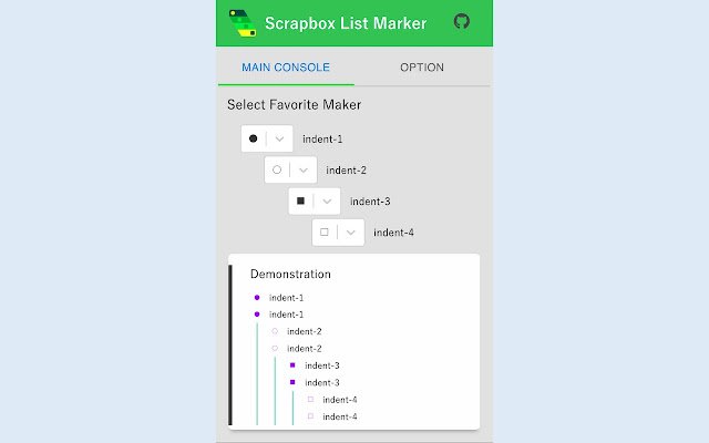 Scrapbox List Marker  from Chrome web store to be run with OffiDocs Chromium online