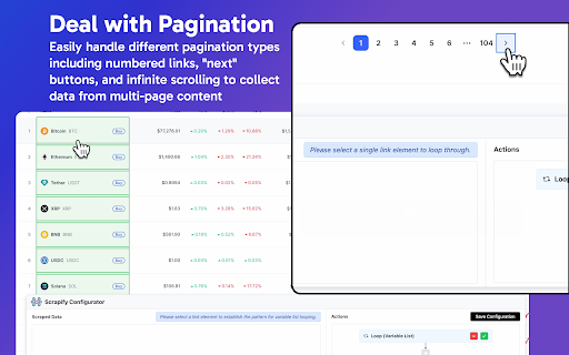 Scrapify  from Chrome web store to be run with OffiDocs Chromium online
