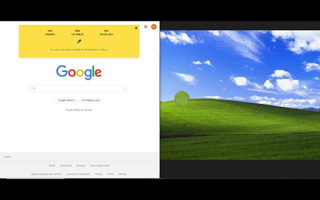 Screen Color Picker  from Chrome web store to be run with OffiDocs Chromium online