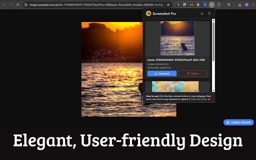 Screenshot Pro  from Chrome web store to be run with OffiDocs Chromium online