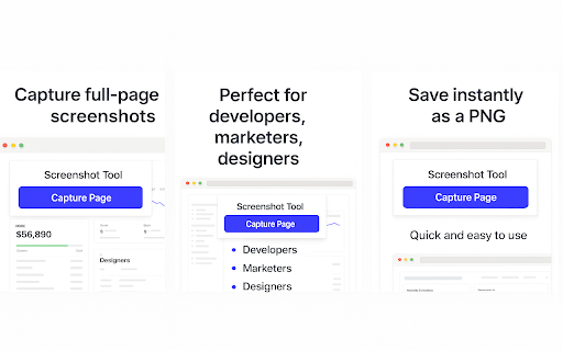Screen site Tool – Capture Full Page as PNG  from Chrome web store to be run with OffiDocs Chromium online
