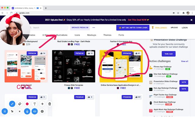 Screen  Webcam Recorder + Editor VADOO.TV  from Chrome web store to be run with OffiDocs Chromium online