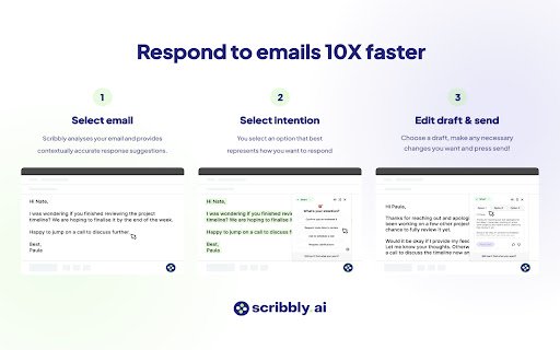 Scribbly AI: ChatGPT Email Assistant  from Chrome web store to be run with OffiDocs Chromium online
