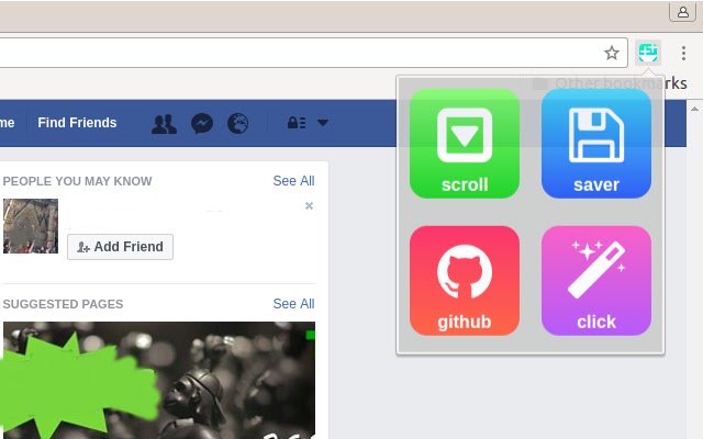 Scroll++  from Chrome web store to be run with OffiDocs Chromium online