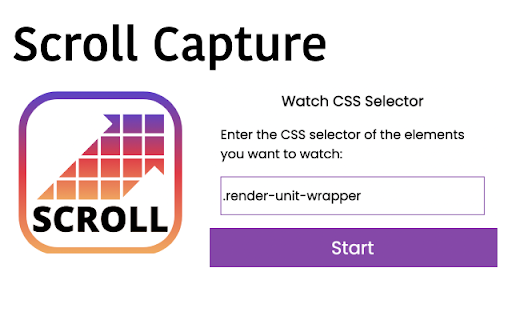 ScrollCapture  from Chrome web store to be run with OffiDocs Chromium online