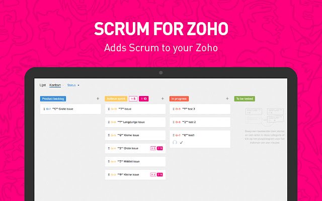 Scrum for Zoho  from Chrome web store to be run with OffiDocs Chromium online