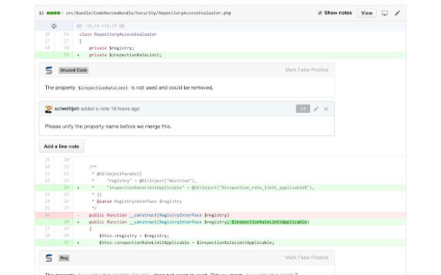 Scrutinizer for GitHub and Bitbucket  from Chrome web store to be run with OffiDocs Chromium online