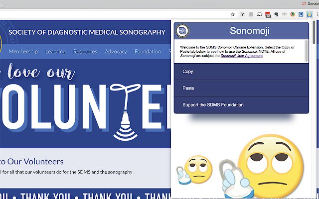 SDMS Sonomoji  from Chrome web store to be run with OffiDocs Chromium online