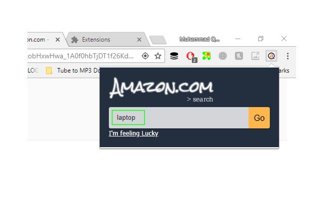 OffiDocs Chromium オンラインで実行する Chrome Web ストアの画像で Amazon を検索