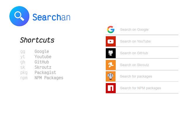 Searchan  from Chrome web store to be run with OffiDocs Chromium online
