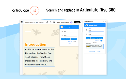 Search and Replace  from Chrome web store to be run with OffiDocs Chromium online