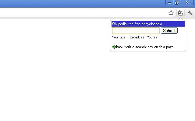 SearchBox Bookmarks de Chrome web store para ejecutarse con OffiDocs Chromium en línea